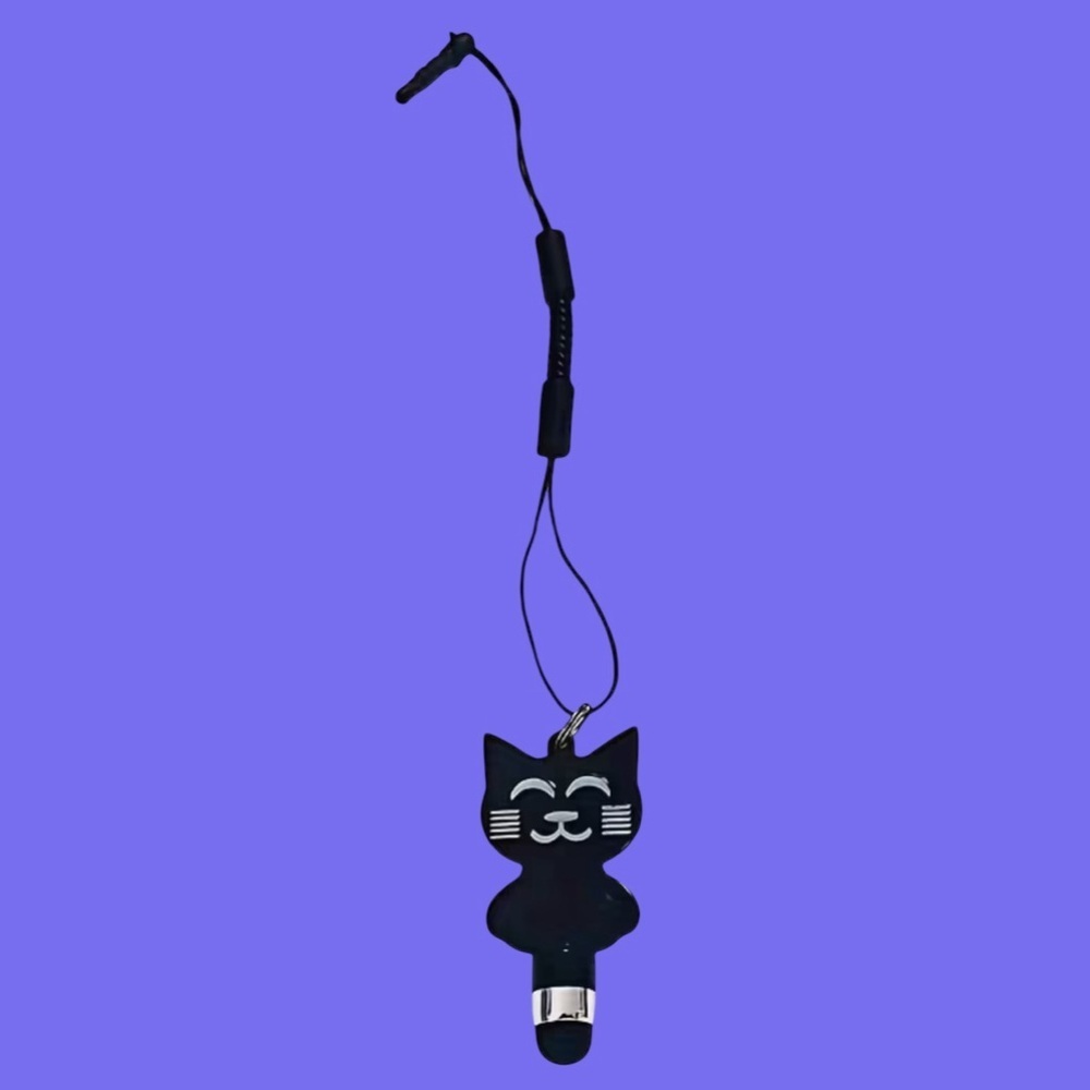 Playful Black Cat Mini Stylus - Picture 2 of 2